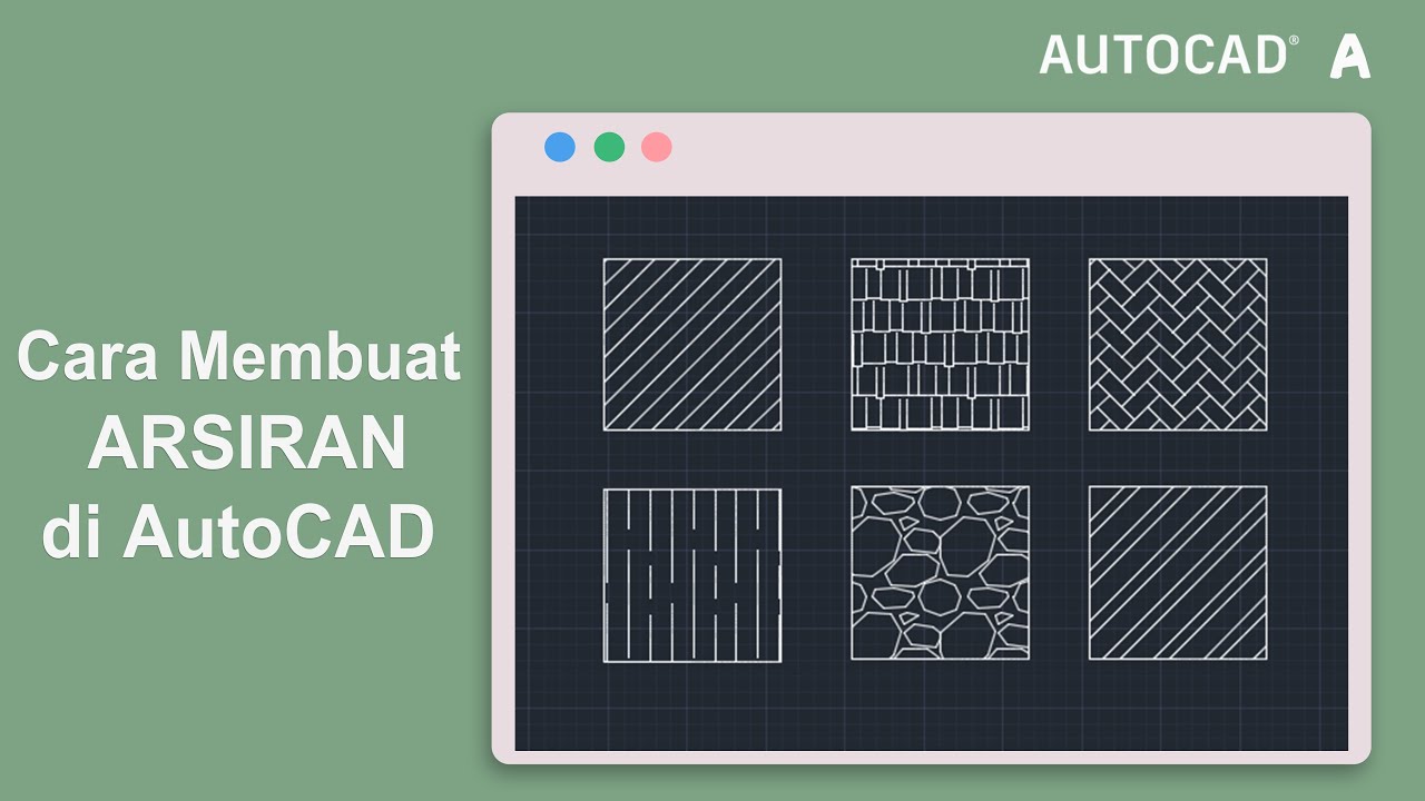 Cara Membuat Arsiran Di Autocad - YouTube