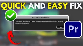 How To Open Newer Premiere Pro Project Using an Older Version (Step-By-Step 2025)