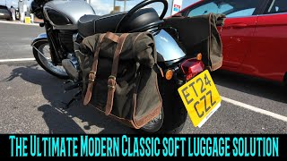Traditional Classic waxed dispatch Panniers for the LONGRIDE. The SUPER PATRIOT! screenshot 4