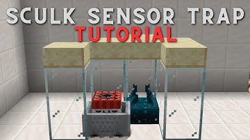 Sculk Sensor TNT Minecart Trap Tutorial (works on 1.20)