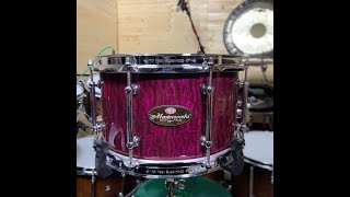 Snare Drum of the Month- Pearl 12x7 Masterworks
12x7 Masterworks, mahogany shell with just a hint of maple too Snare Drum of the Month- Pearl 12x7 Masterworks