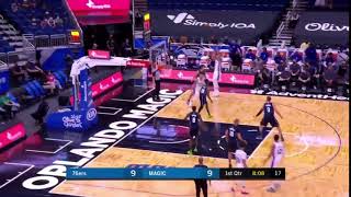 Ben Simmons Hits A 3 Pointer!