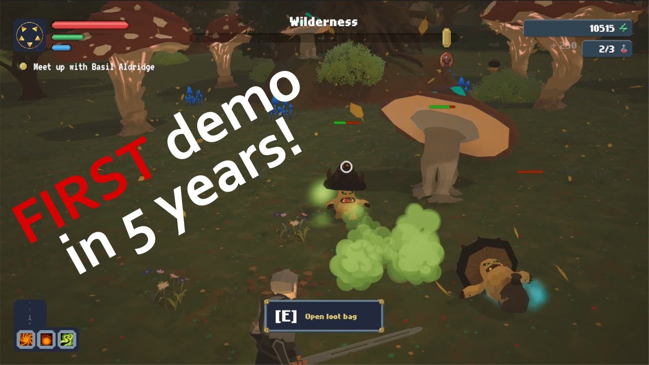 My open world roguelite rpg finally has a demo after years of development ! - Devlog 14