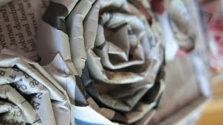 Upcycled Design Part 5A: Adding Decorative Newspaper Elements (Part A)