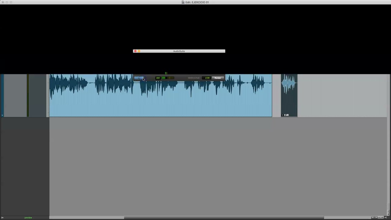 04 Procesamiento de Audio Vía Audio Suites Loops Filtros