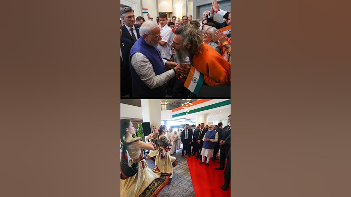 PM Modi receives a warm welcome from Indian community in Zagreb, Croatia | #shorts