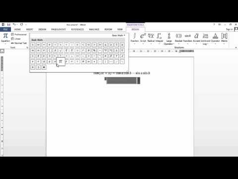 Video: Cách Chèn Công Thức Vào Microsoft Word