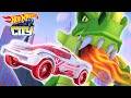 Dragon Breathes Fire All Over Hot Wheels City! 🐲