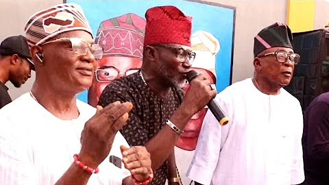 KOLLINGTON AYINLA AND HIS FRIENDS COMPETE WITH IJO YOYO DANCE AT HIS NEW STORE AND BAR OPENING