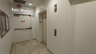 EPIC MOTOR! Montgomery KONE hydraulic elevator at Macy's Dulles Town Center in Sterling VA Profile