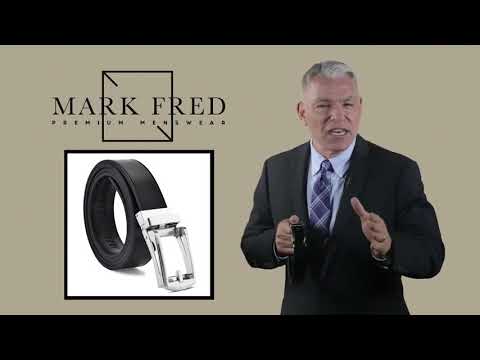 Leather Ratchet Dress Belt 