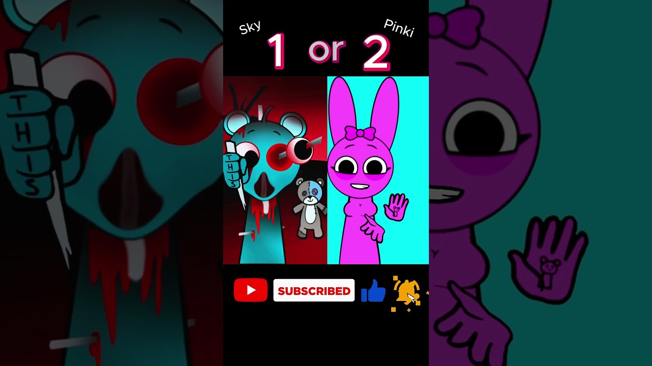 This is teddy🧸🤫 Sprunki Animation series Sky phase 2 and Pinki 