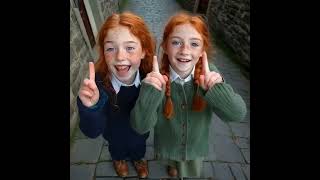 2 young Irish girls very cute  #IrishGirls#CuteKids#AdorableMoments#childhoodjoys #KidLife