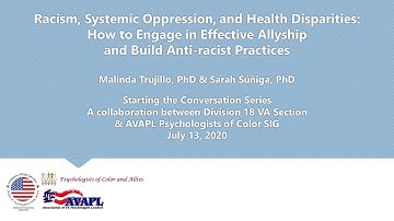 Racism, Systemic Oppression, and Health Disparities