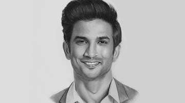Pencil Drawing - Remembering Sushant Singh Rajput