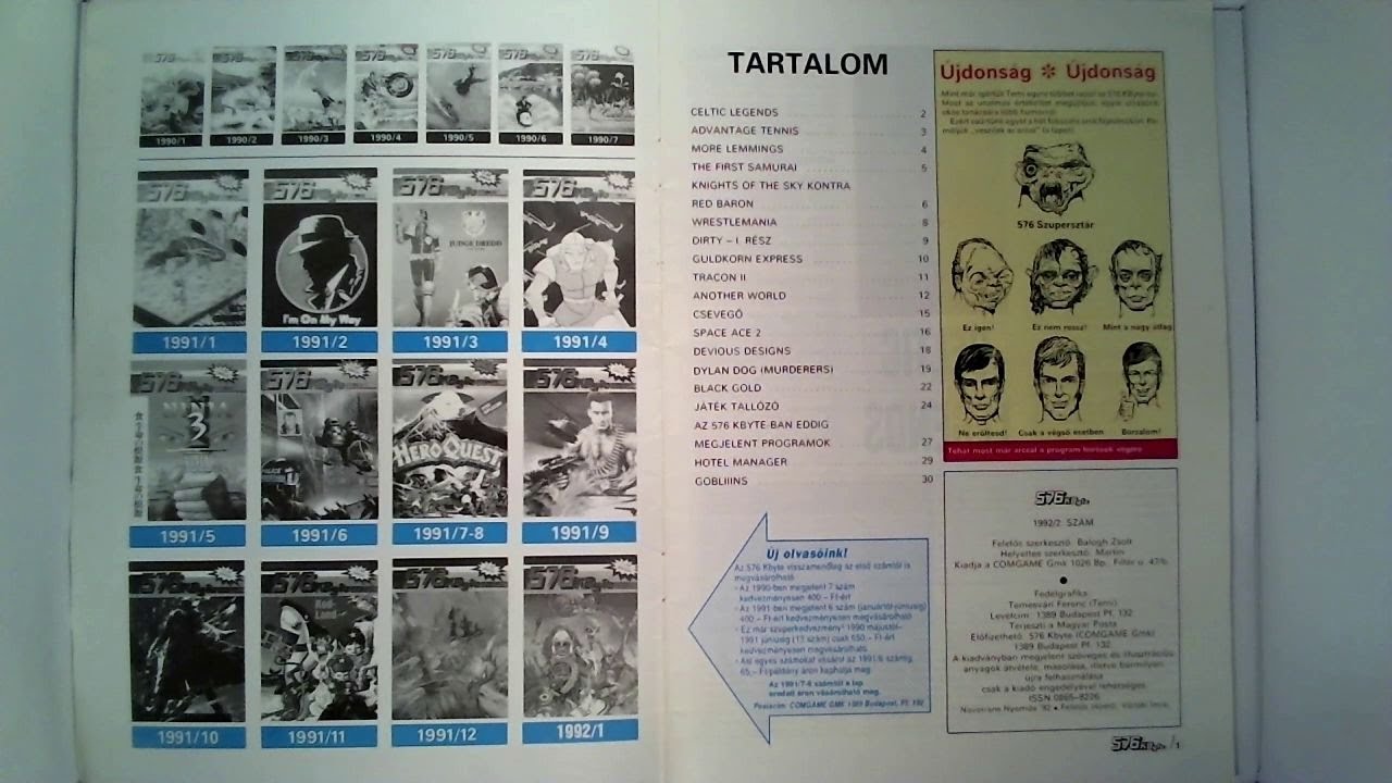 576KByte 1992 Februári szám