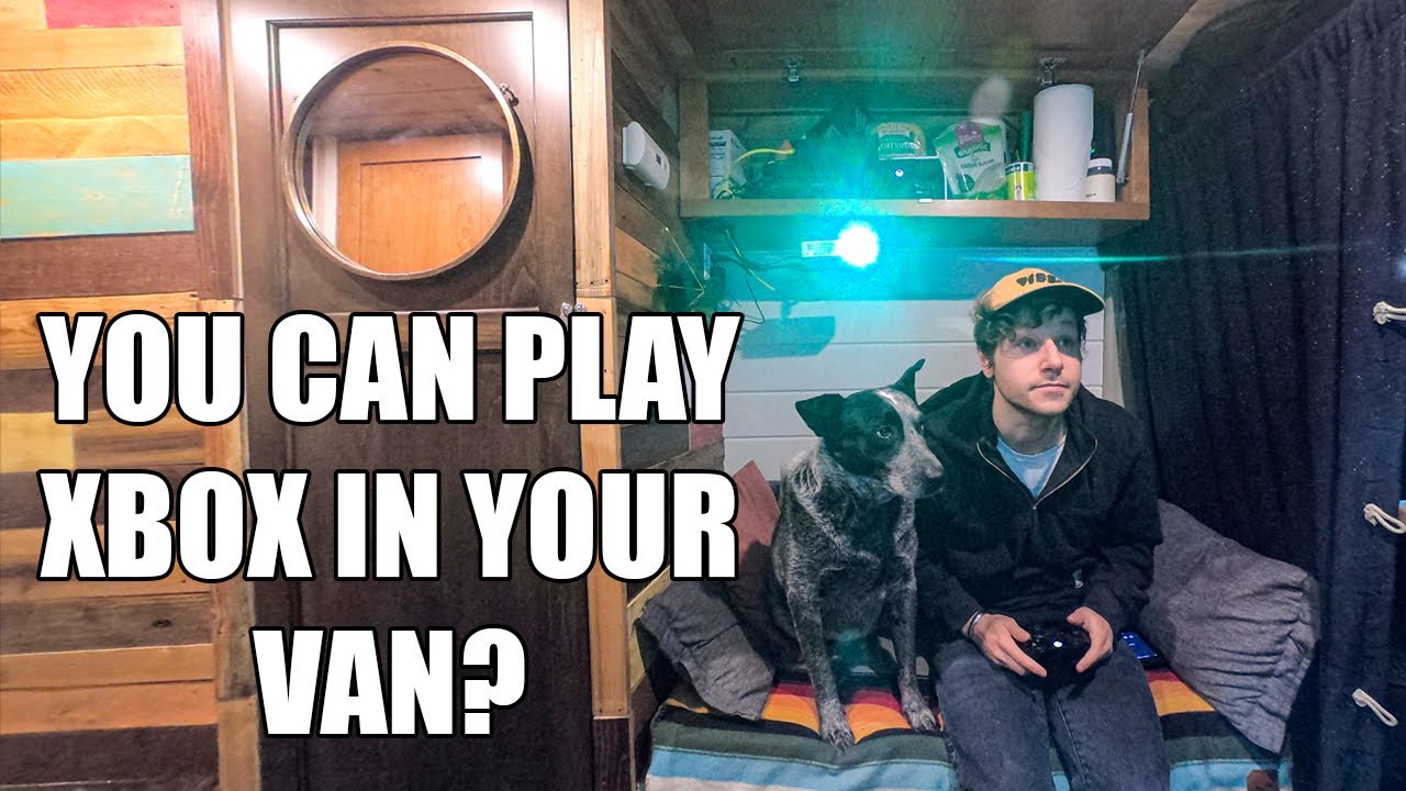 I Crammed A Living Room In My Van! | Vanlife Gaming