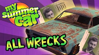 Find all the Car Wrecks in My Summer Car!