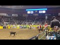 Casper College team ropers Kellan Johnson and Carson Johnson run on Friday night