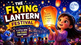 The Flying Lantern Festival 🏮 | A Magical Wish That Changed Everything ✨ #storytime #kidsstory