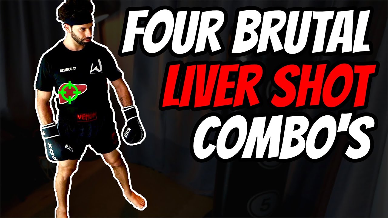 4 BRUTAL Combinations For Landing The Liver Shot! Kickboxing, Muay