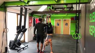 Handstand Walk Partner Progression