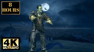 Zombie Dance Celebration Halloween Wallpaper Screensaver Background With Dancing Music 4K 8 HOURS screenshot 4