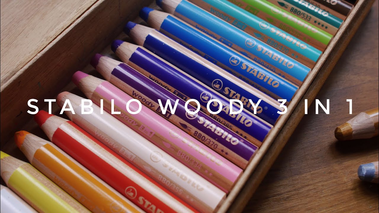 The Most Fun Art Supply: Stabilo Woody 3 in 1 for Mixed Media Art 