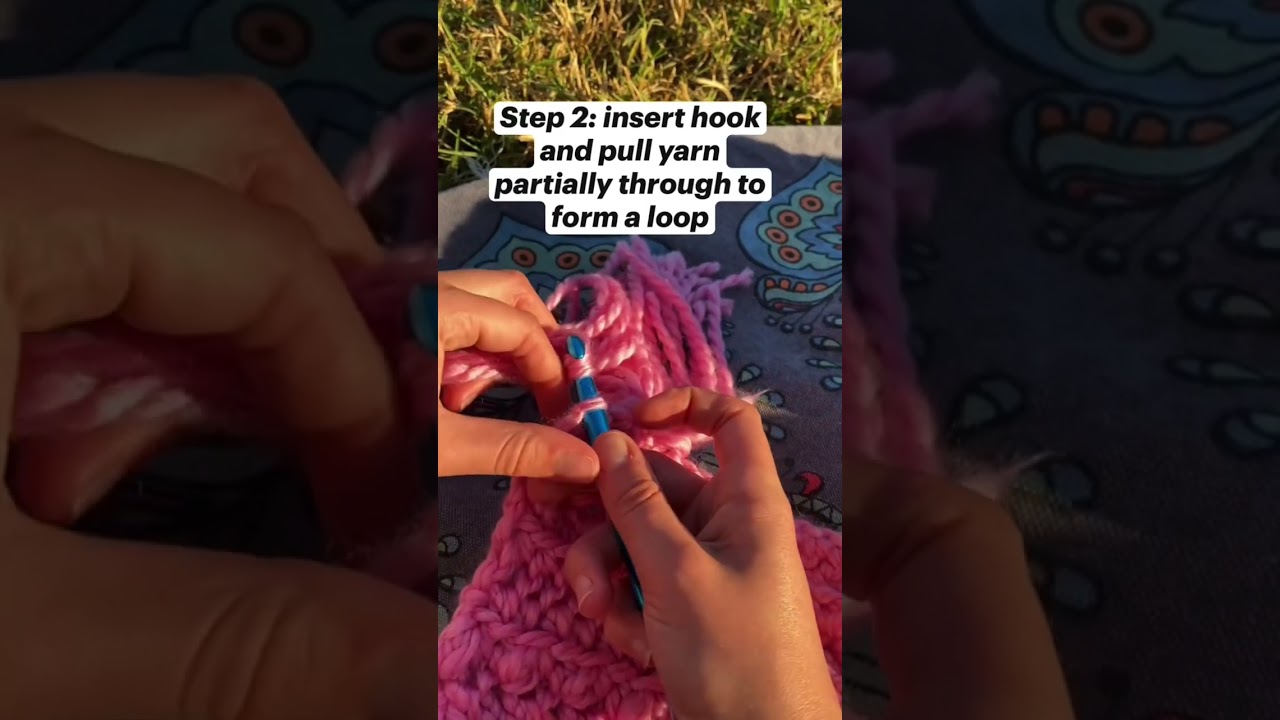 Crochet hack! Add tassels to your scarf 🧣💕 