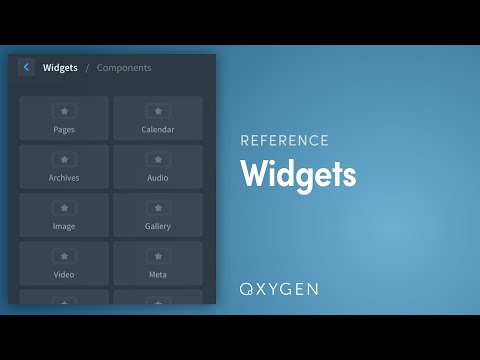 How to Use ANY Widget With Oxygen
