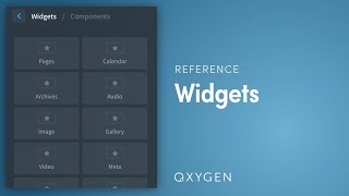 How to Use ANY Widget With Oxygen