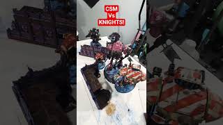 soul forge CSM vs knights #40k #warhammer #warhammer40k  battle report!