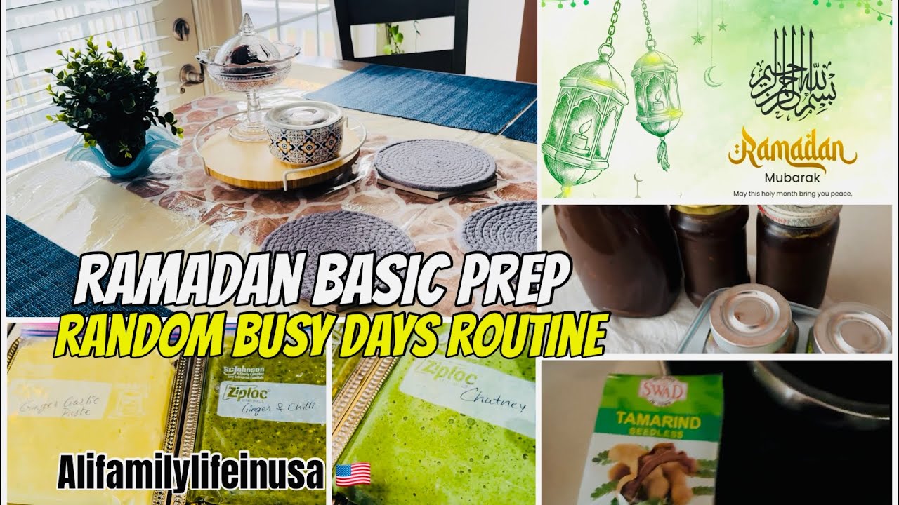 RAMADAN MUBARAK 🌙2026|Random busy day’s routine-Basic prep for Ramadan 