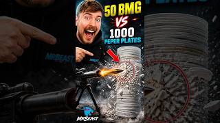 1000  Plates vs 50 BMG 🔥 कौन जीतेगा? (Insane Result) #50BMG #Experiment #ShockingResult #PaperPlates