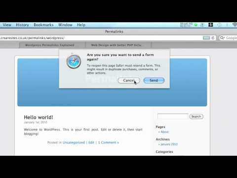 Web Design Tutorial - Wordpress Permalinks