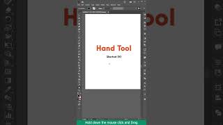 How to use Hand Tool in Illustrator #tutorial #shorts How to use Hand Tool in Illustrator #tutorial #shorts