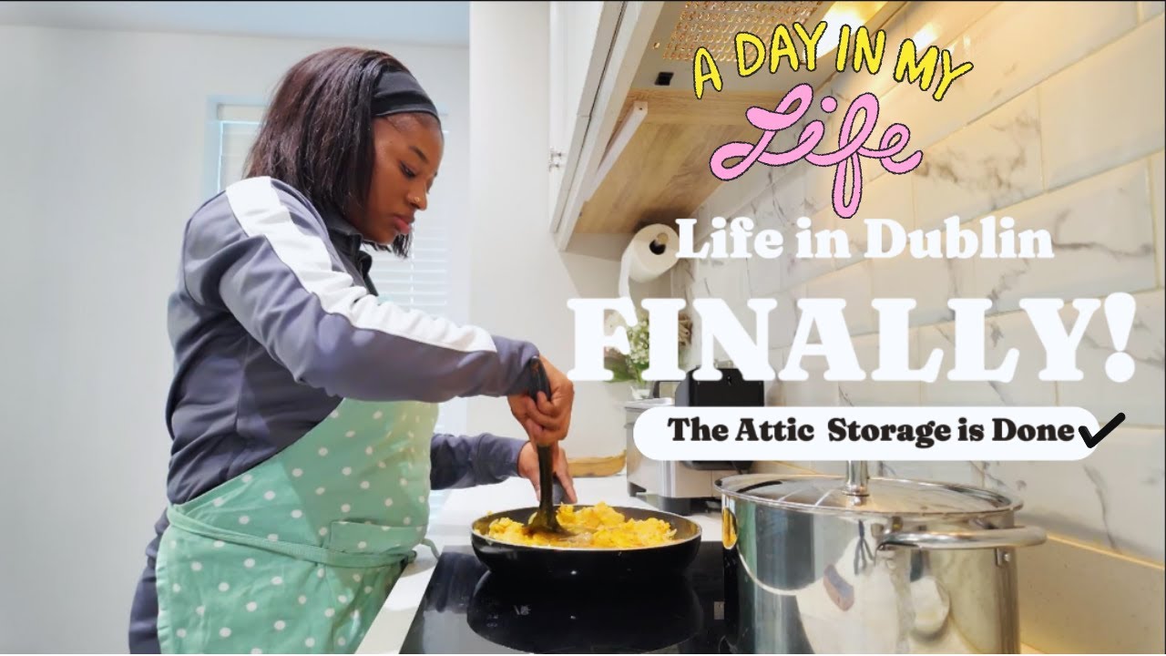Жизнь в Дублине, Ирландия. Видеоблог 🇮🇪 - Жизнь в Дублине. Наконец-то мы обустроили чердачное хра...