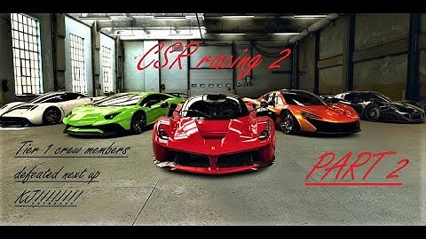 CSR racing 2 Gameplay PART 2 - Unlocking Tuning and Rare imports (We take out all Tier 1 members)