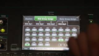 Mesa de mezclas digital Allen & Heath Qu-32 - DCA y MUTE GROUP
