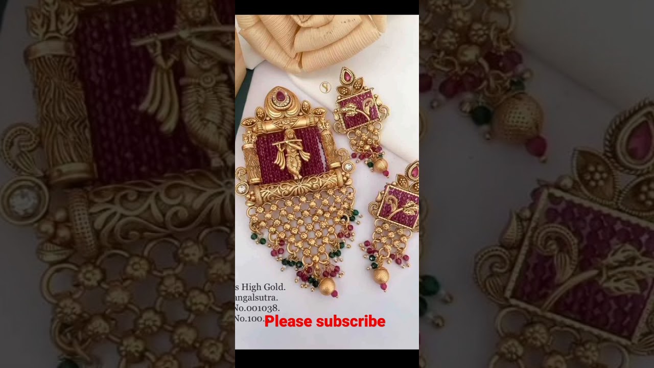 New Collection Pendant Earring Set For Ladies 