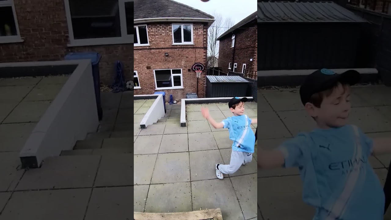 my friend tried to score a long shot