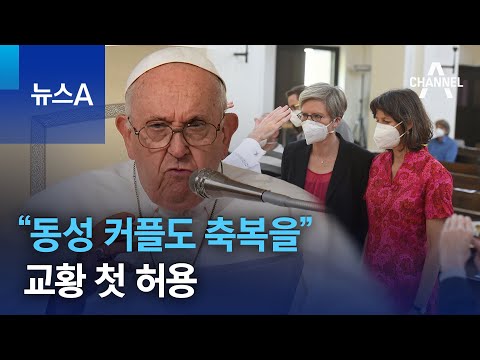 교황 “동성 커플도 축복을” 첫 허용 | 뉴스A