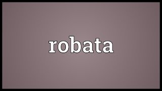 Robata Meaning