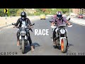 Duke 390 vs Honda CB300R Race | Comparison | Exhaust