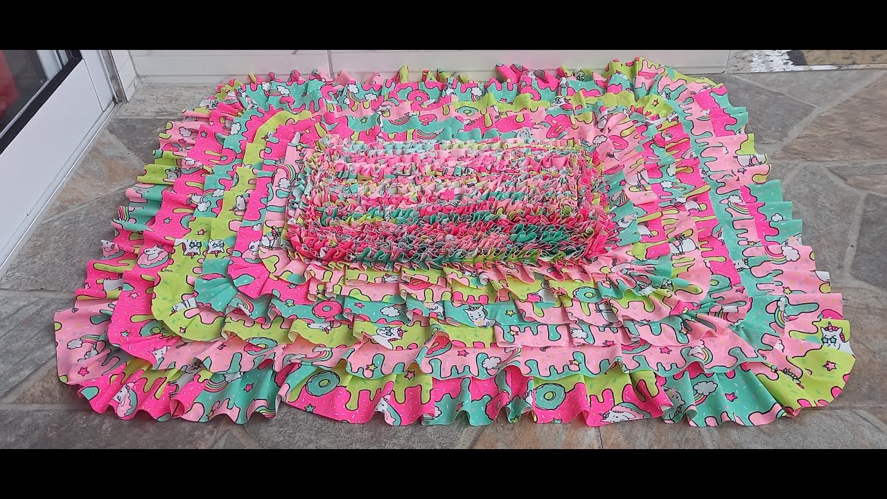 tapete de retalhos   Diy  passo a passo