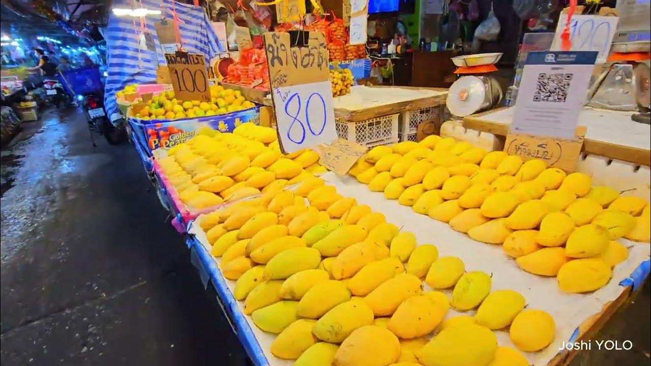 Bangkok - Khlong Toei market - Cheapest market in Bangkok center - YouTube