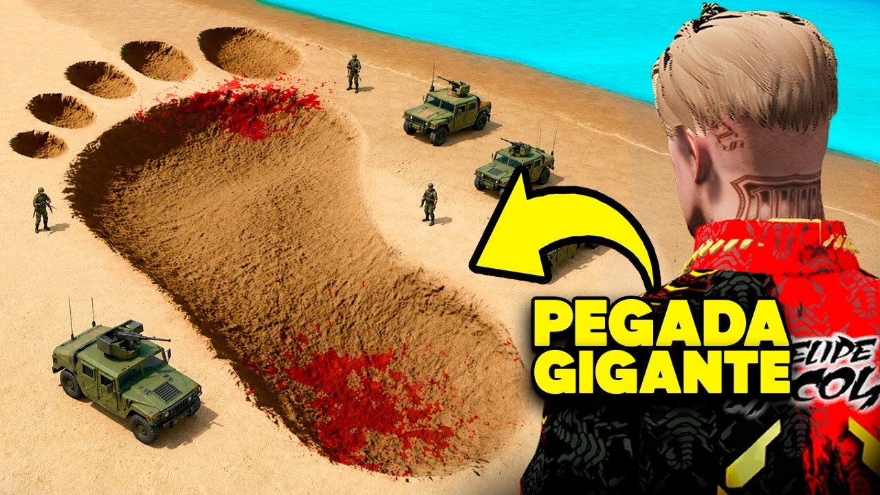Encontrei uma PEGADA GIGANTE no GTA 5 RP!