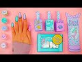 Diy mermaid  paper nails  drawing and playing