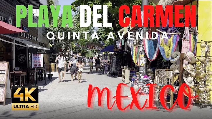[4K] 5th Avenue, Playa del Carmen, Mexico | March 2021 Walking Tour