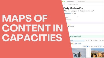Maps of Content in Capacities